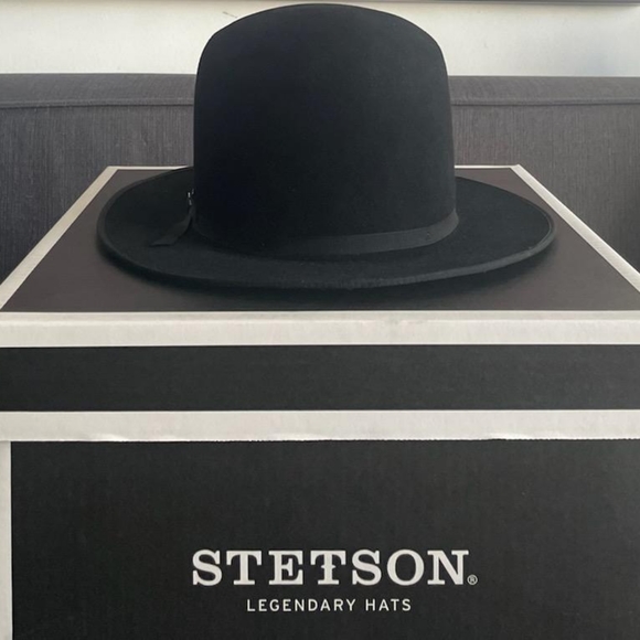 Stetson Stratoliner Other - Premier Stratoliner - Stetson Fur Felt Fedora Hat Black